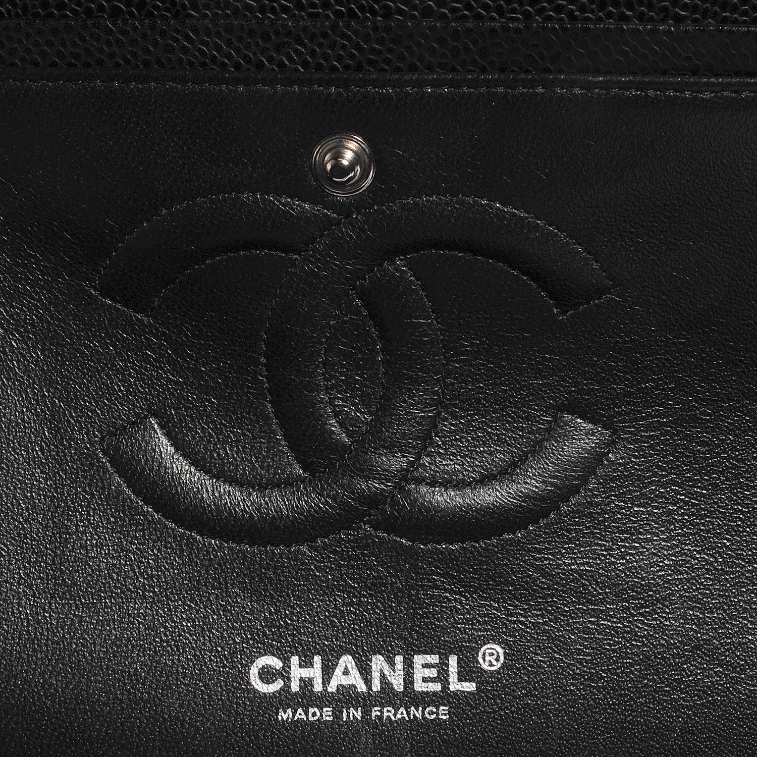 Chanel Caviar Quilted Medium Double Flap Black 7 of 9