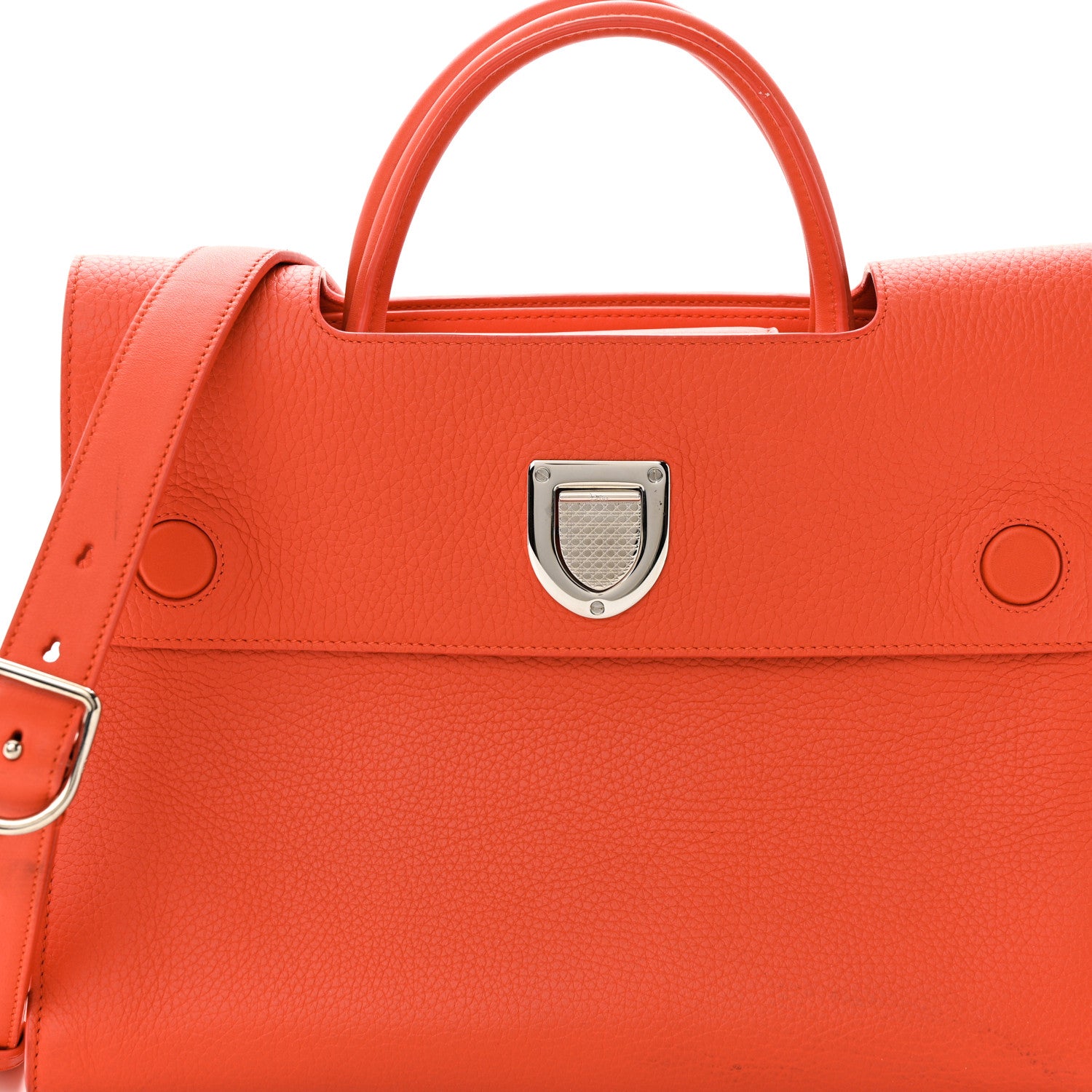 Christian Dior Bullcalf Diorever Flap Orange 8 of 22