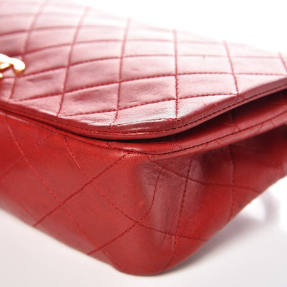 Chanel Lambskin Quilted Small Single Flap Red 11 of 14