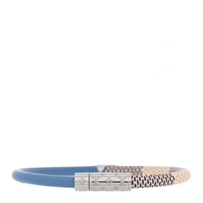 Louis Vuitton Damier Azur Daily Confidential Bracelet 17 Blue 1 of 4