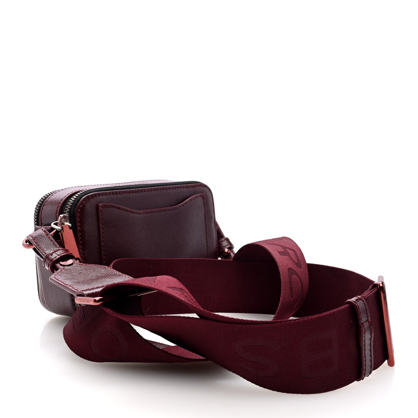 Saffiano Snapshot Camera Bag Burgundy