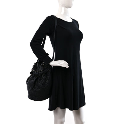 Alexander Wang Pebbled Lambskin Diego Bucket Bag Black Nickel Hardware 2 of 9
