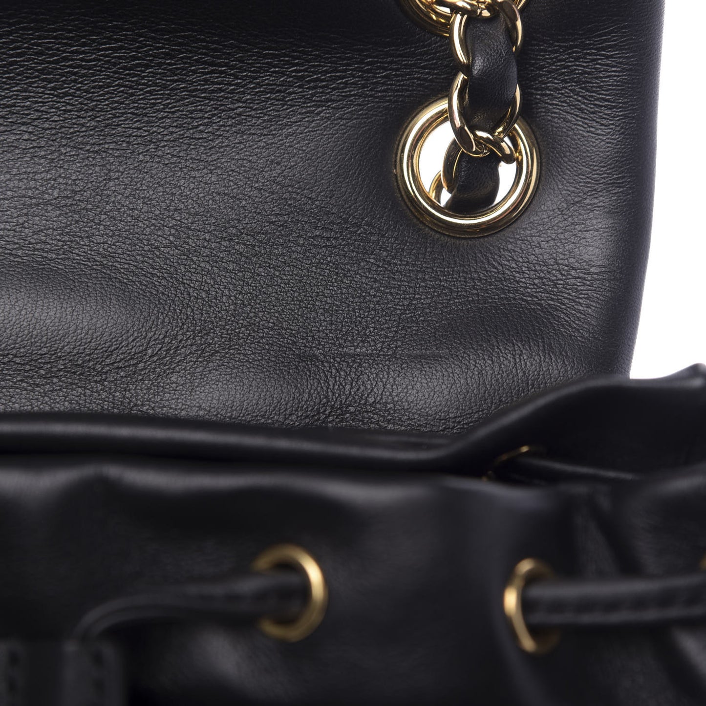Calfskin Quilted Small Urban Spirit Backpack Black