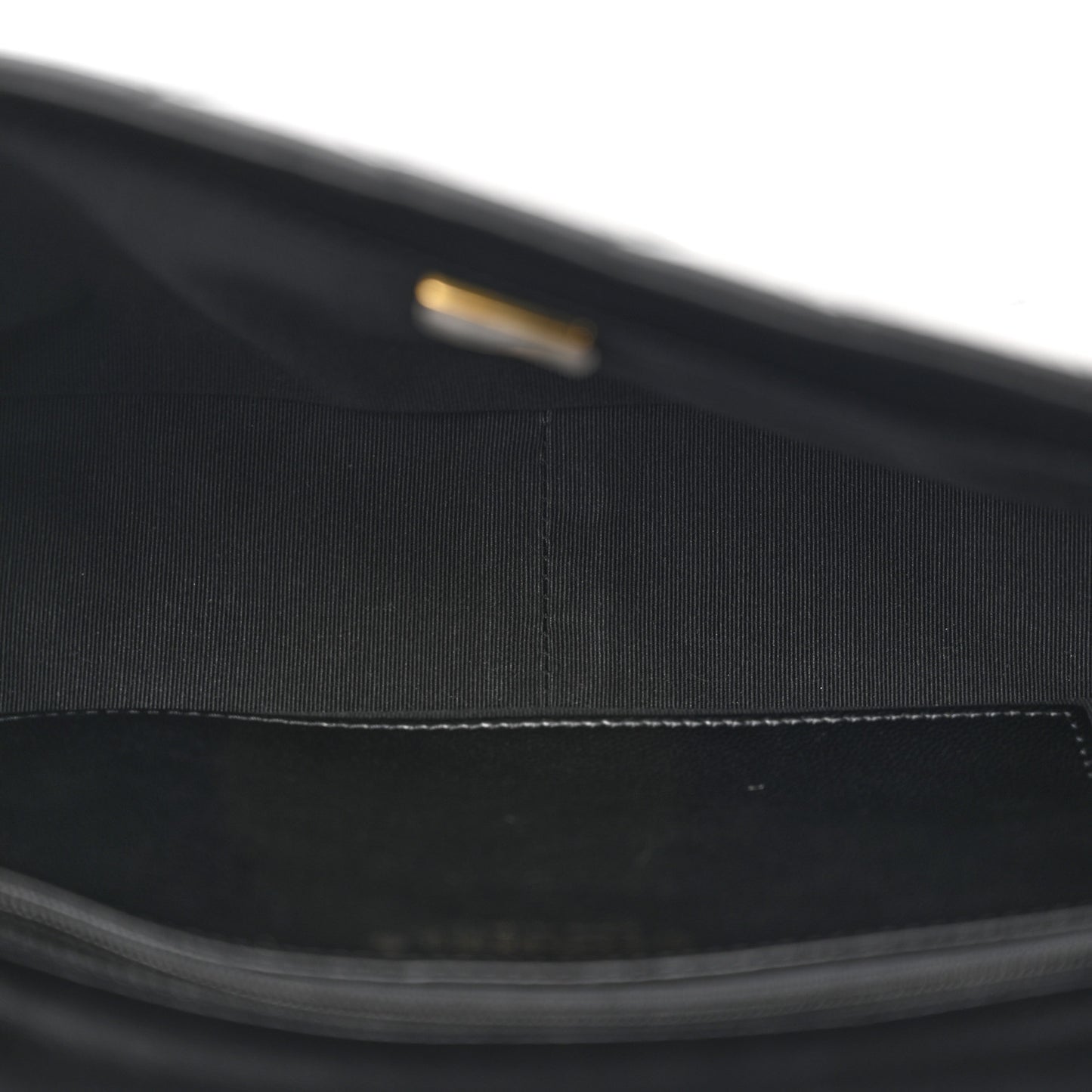 Lambskin Quilted Large CC Funky Town Flap Black