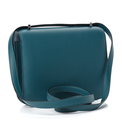 Hermes Swift Constance Verso 18 Colvert Bleu Lin 3 of 11