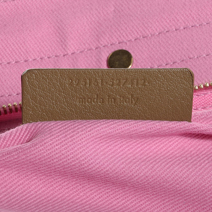 Saint Laurent Calfskin Canvas Medium Muse Two Taupe Pink 7 of 9