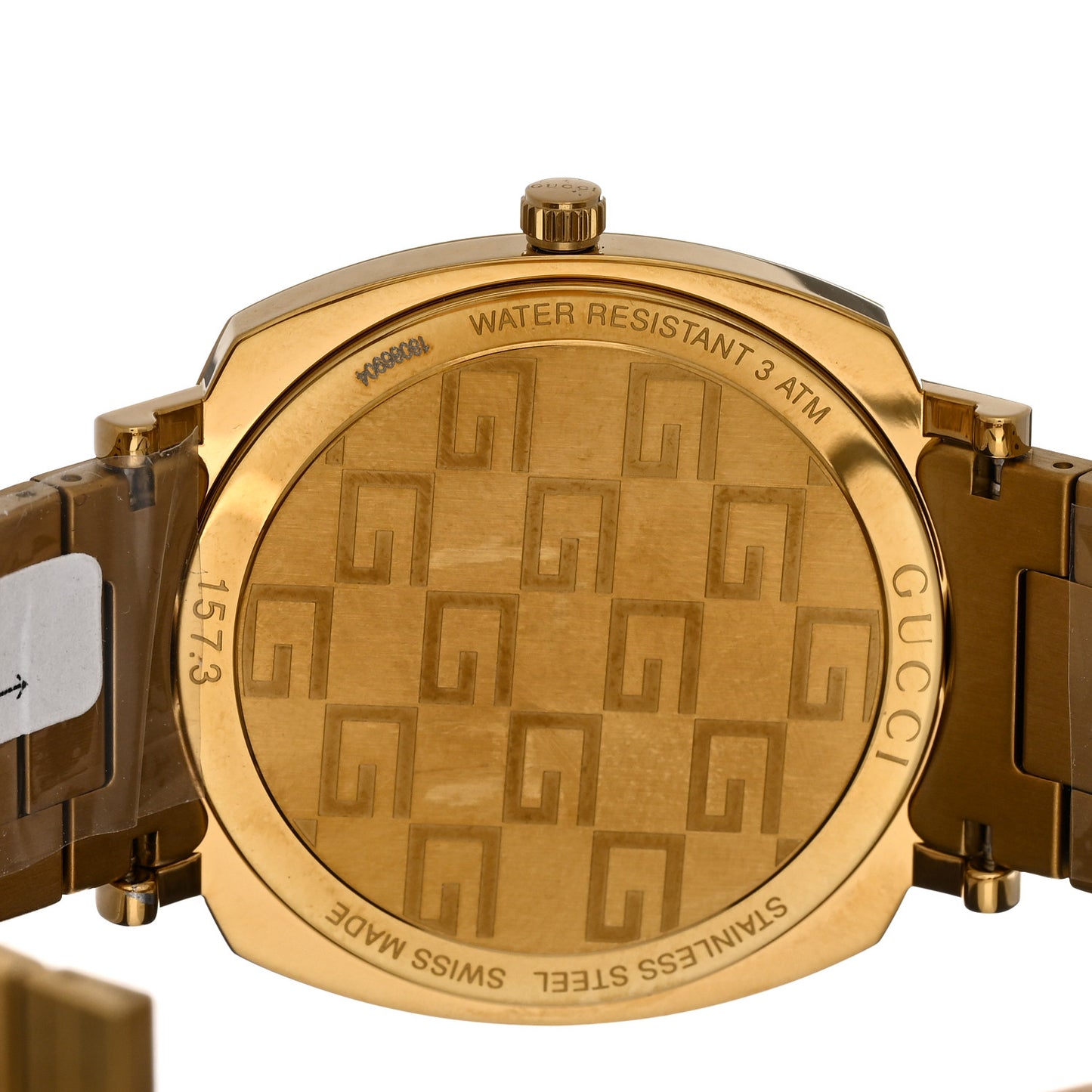 Stainless Steel 38mm Grip Quartz Watch Gold