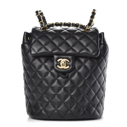 Chanel Calfskin Quilted Mini Urban Spirit Backpack Black 1 of 10