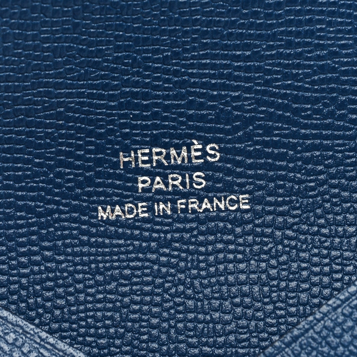 Madame Calfskin Calvi Card Case Deep Bleu