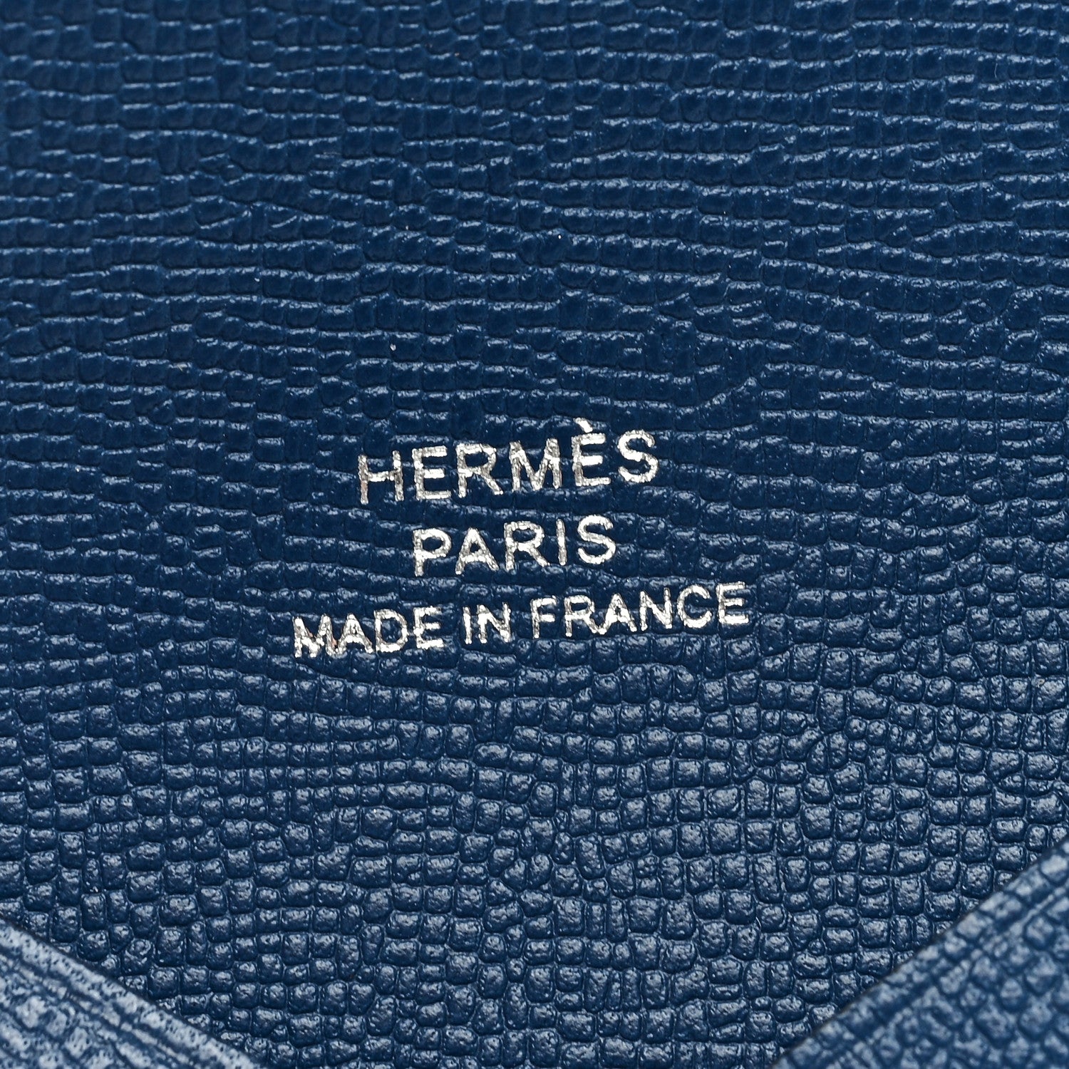 Hermes Madame Calfskin Calvi Card Case Deep Bleu 6 of 6