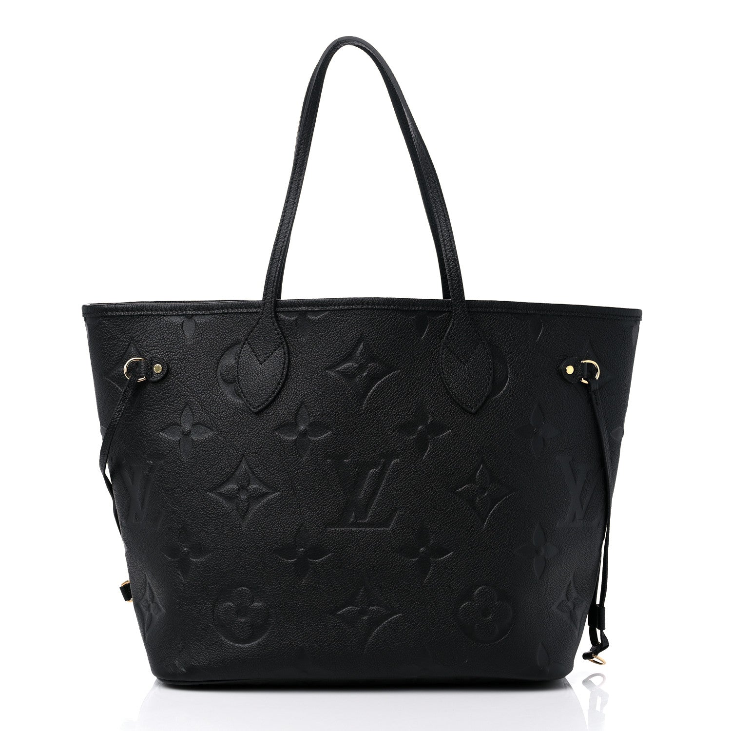Louis Vuitton Empreinte Monogram Giant Neverfull MM Black 3 of 9