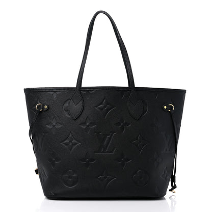 Louis Vuitton Empreinte Monogram Giant Neverfull MM Black 3 of 9