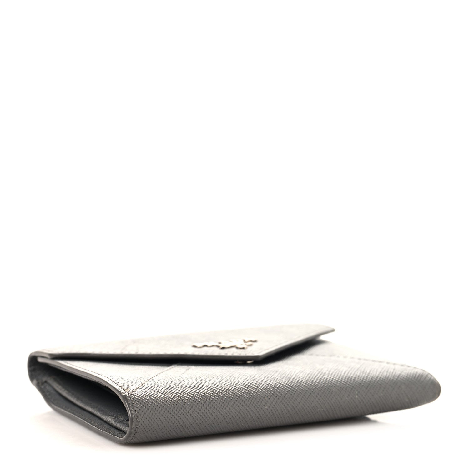 Prada Saffiano Metal Compact Envelope Wallet Marmo 4 of 7
