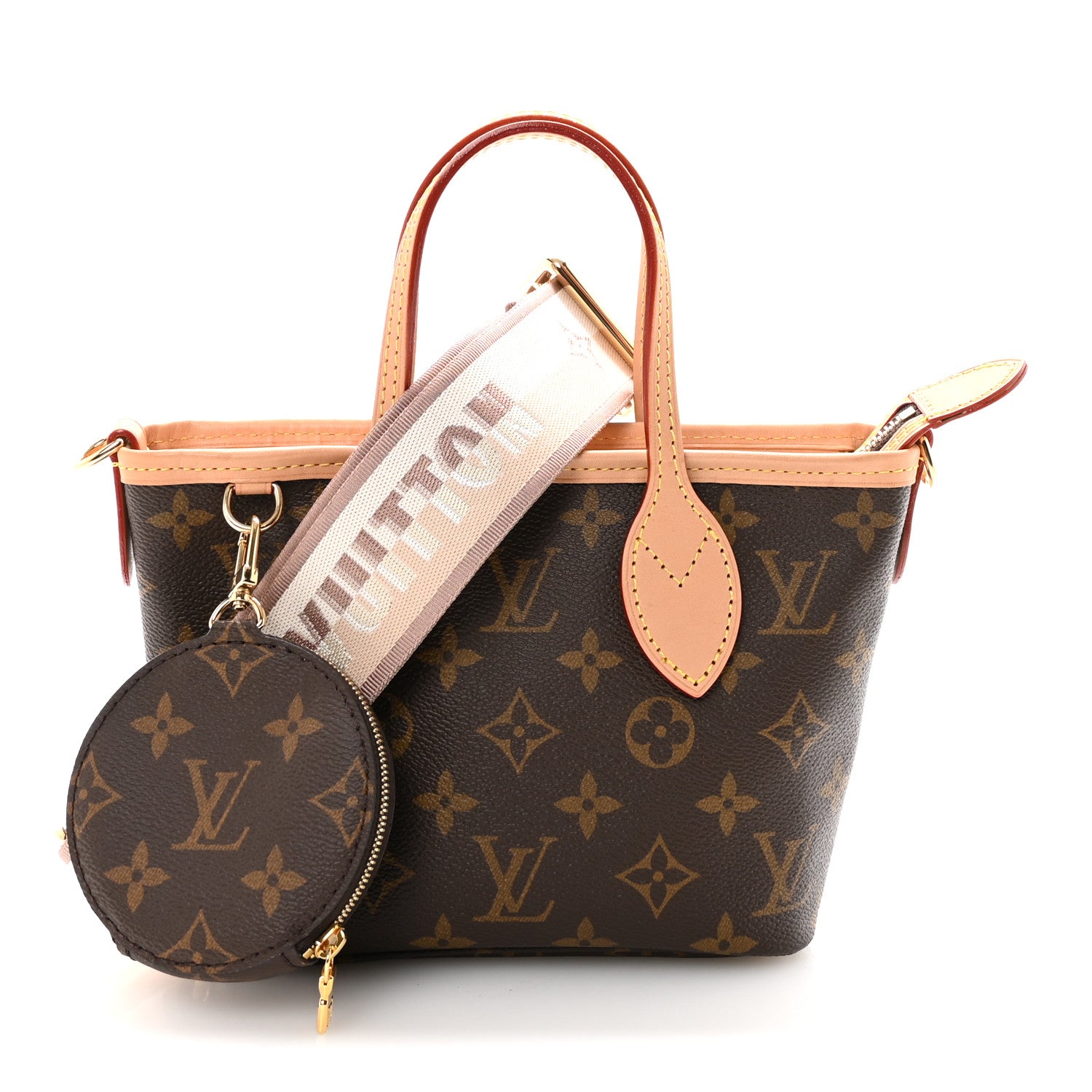 Louis Vuitton Monogram Neverfull BB Beige 1 of 9