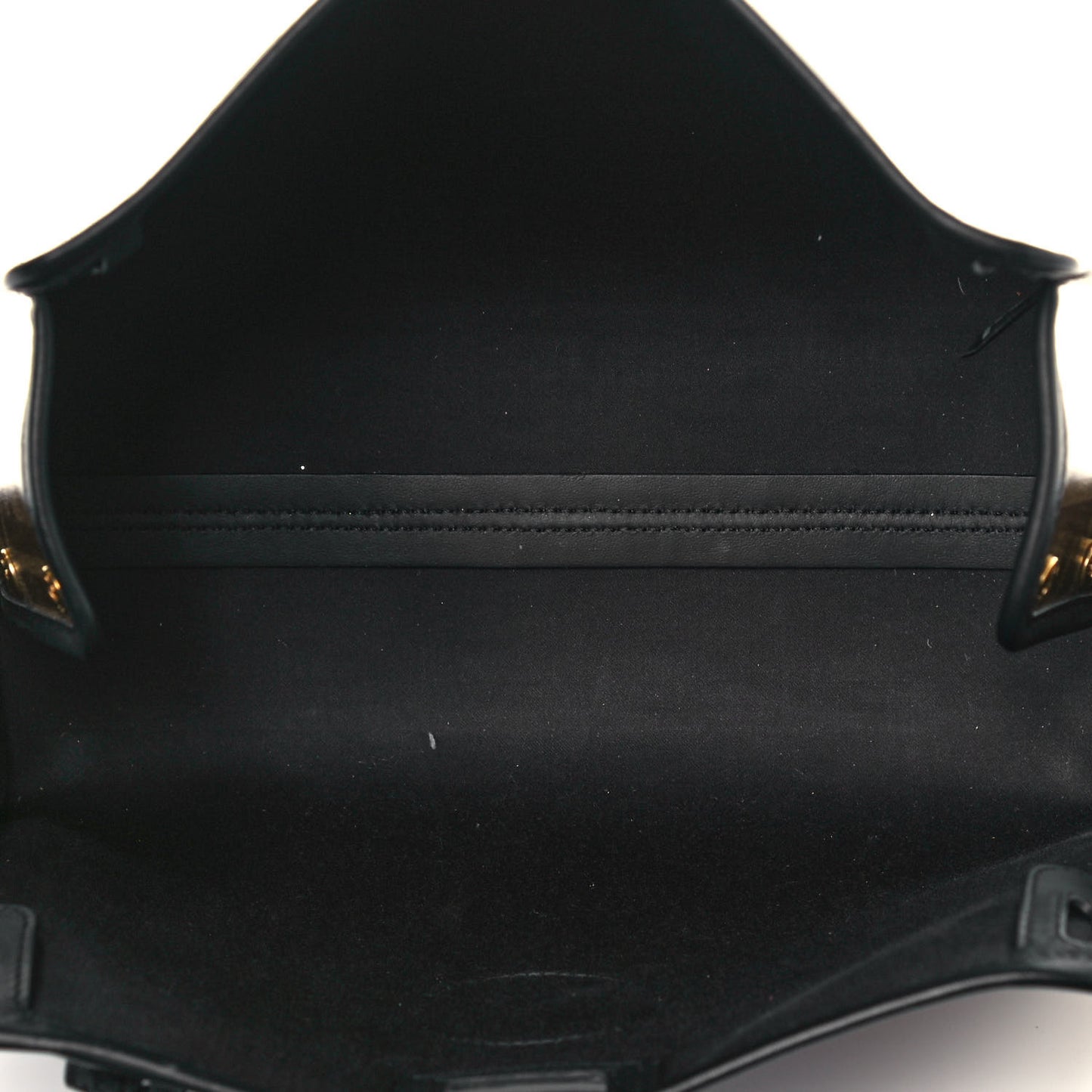 Glazed Fabric Vitello Century FF 1974 Stamp Patch Mini Peekaboo Defender Cover Mogano Panna Black