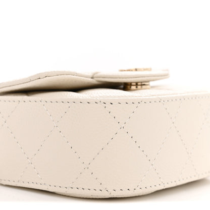 Chanel Caviar Quilted Mini Clutch With Chain White 9 of 11
