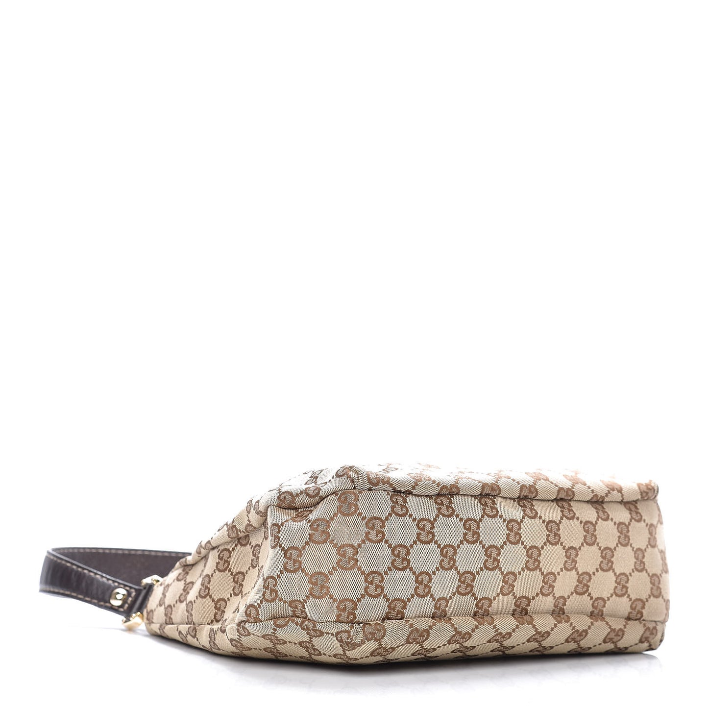 Monogram Medium New Ladies Web Hobo Dark Brown