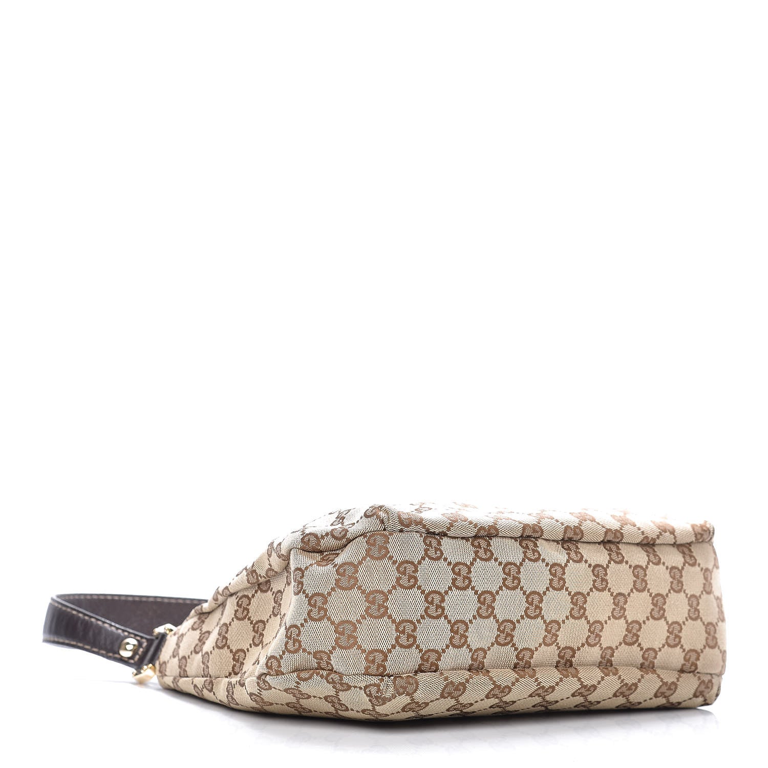 Gucci Monogram Medium New Ladies Web Hobo Dark Brown 4 of 9