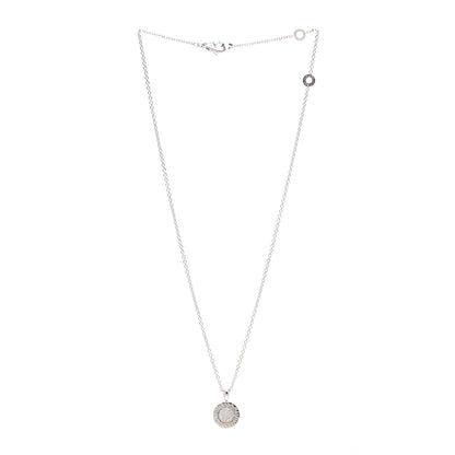 Bulgari 18K White Gold Diamond BVLGARI BVLGARI Pave Pendant Necklace 3 of 5