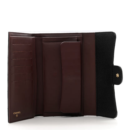 Chanel Caviar Quilted Large Flap Wallet Black 5 of 8