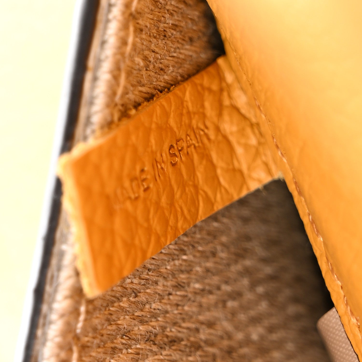 Chloe Raffia Small Grain Calfskin Medium Marcie Basket Yellow 7 of 13