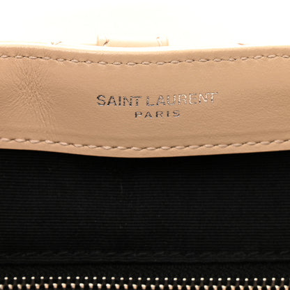 Saint Laurent Calfskin Y Quilted Monogram Small Loulou Backpack Nude Powder 6 of 11