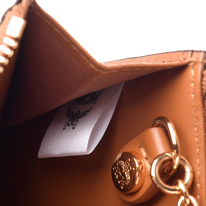 MCM Visetos Key Pouch Cognac 6 of 7