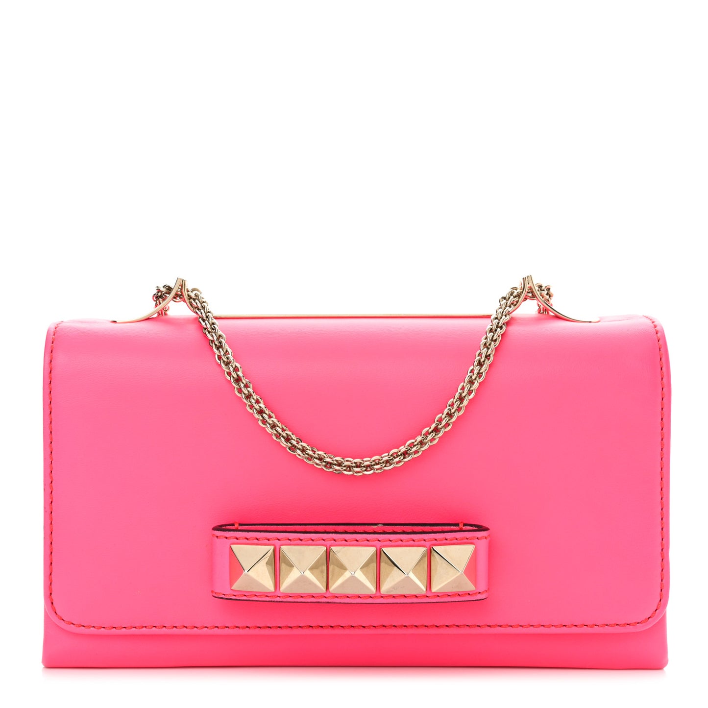 Calfskin Va Va Voom Shoulder Bag Pop Fuxia