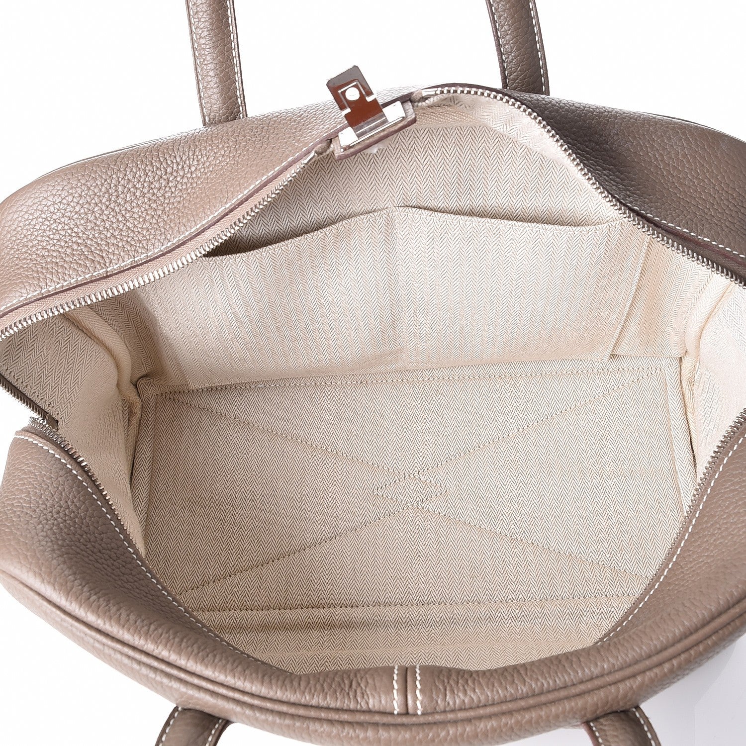 Hermes Taurillon Clemence Victoria II 35 Etoupe 5 of 10