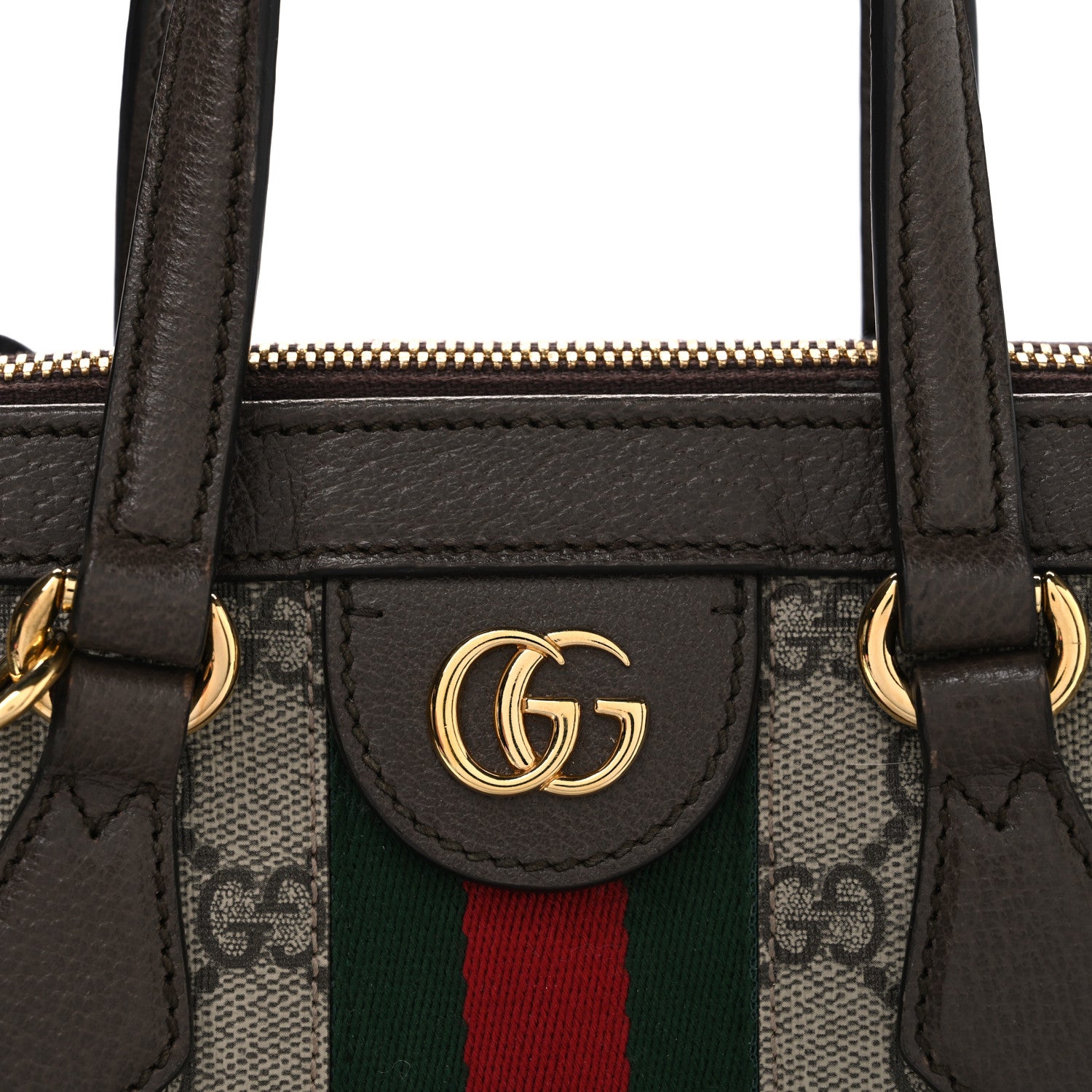 Gucci GG Supreme Monogram Small Ophidia Tote Bag Brown 8 of 11