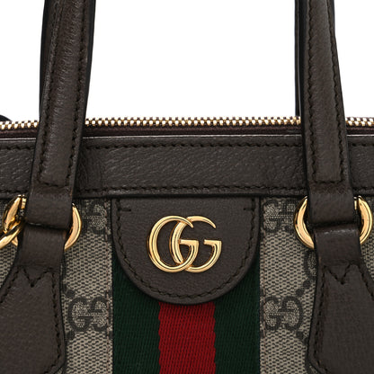 Gucci GG Supreme Monogram Small Ophidia Tote Bag Brown 8 of 11