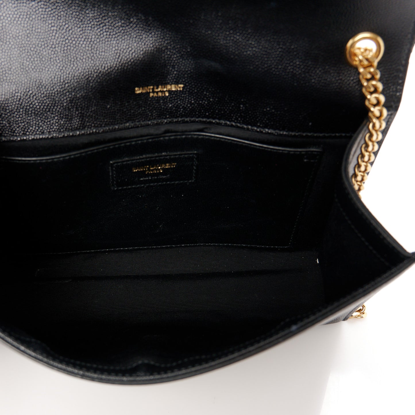 Grain De Poudre Medium Classic Monogram Kate Satchel Black
