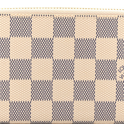 Louis Vuitton Damier Azur Clemence Wallet Rose Ballerine 7 of 9