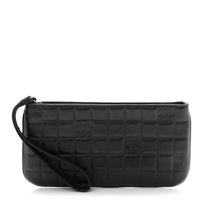 Chanel Lambskin Square Quilted CC Wristlet Black 1 of 8