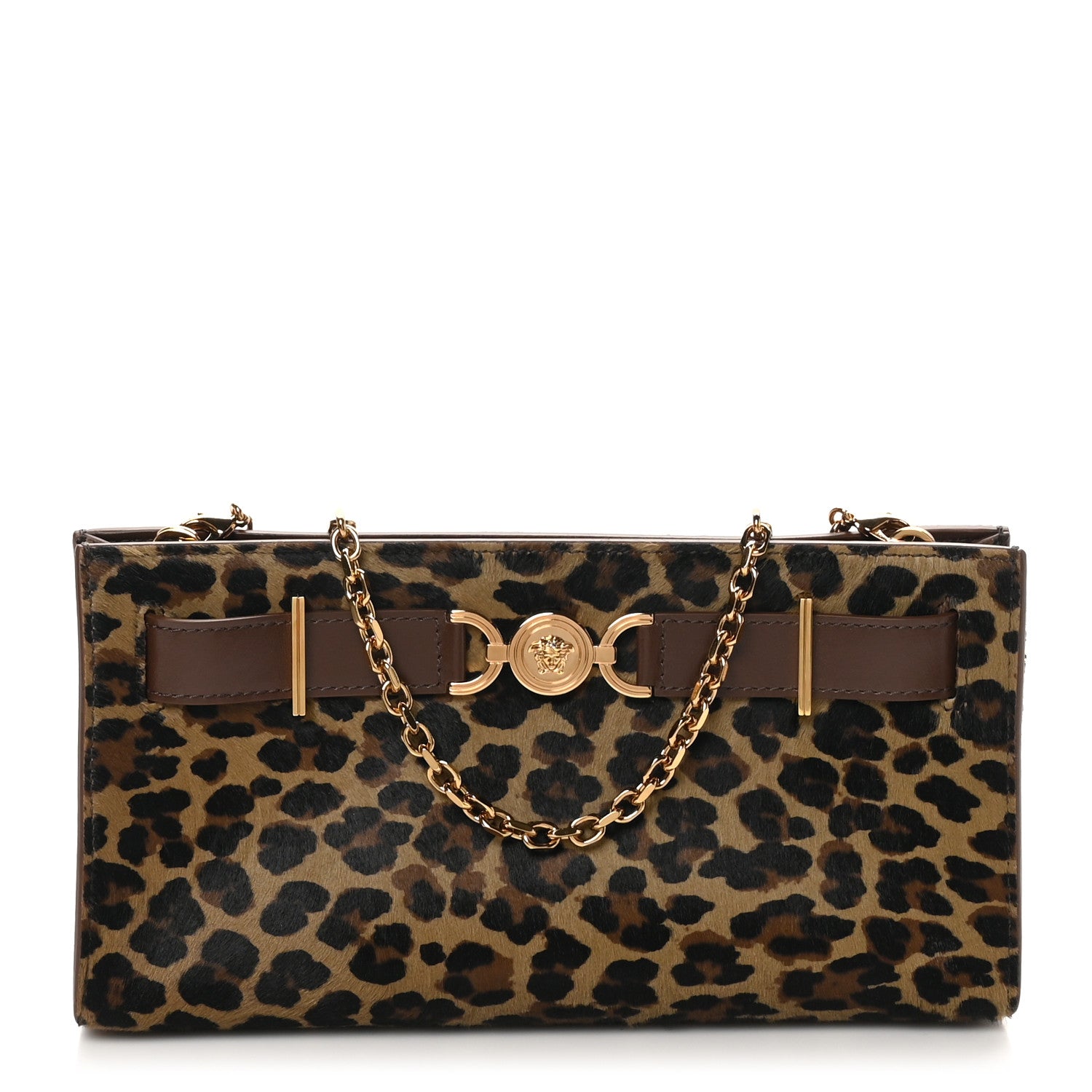 Versace Calf Hair Medusa 95 Clutch Animalier 1 of 9