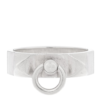 Hermes Sterling Silver PM Collier De Chien Ring 48 4.5 1 of 5