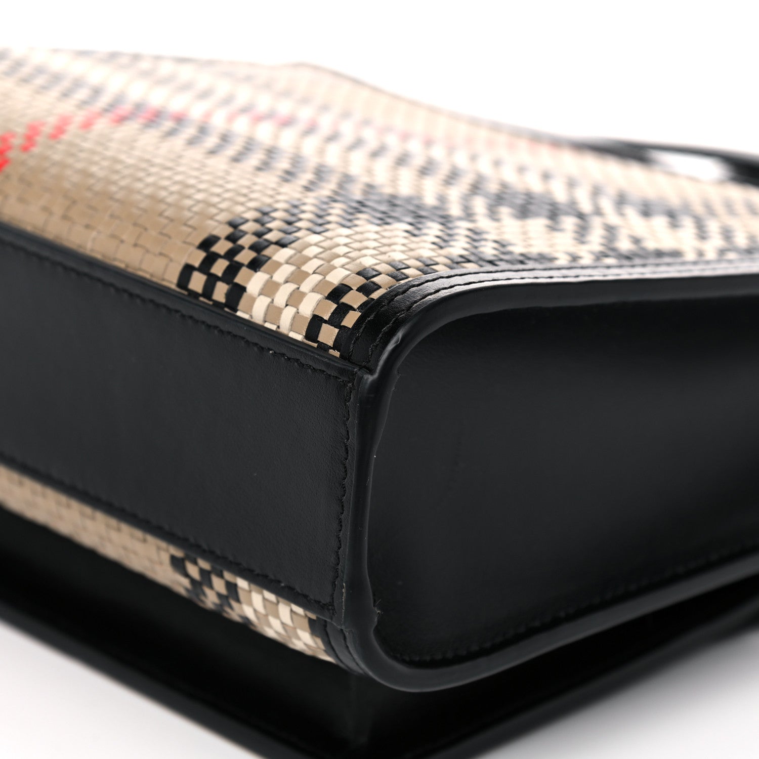 Burberry Calfskin Check Mini Pocket Bag Black 11 of 11