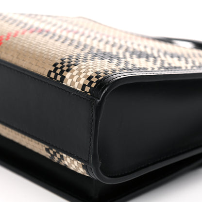 Burberry Calfskin Check Mini Pocket Bag Black 11 of 11