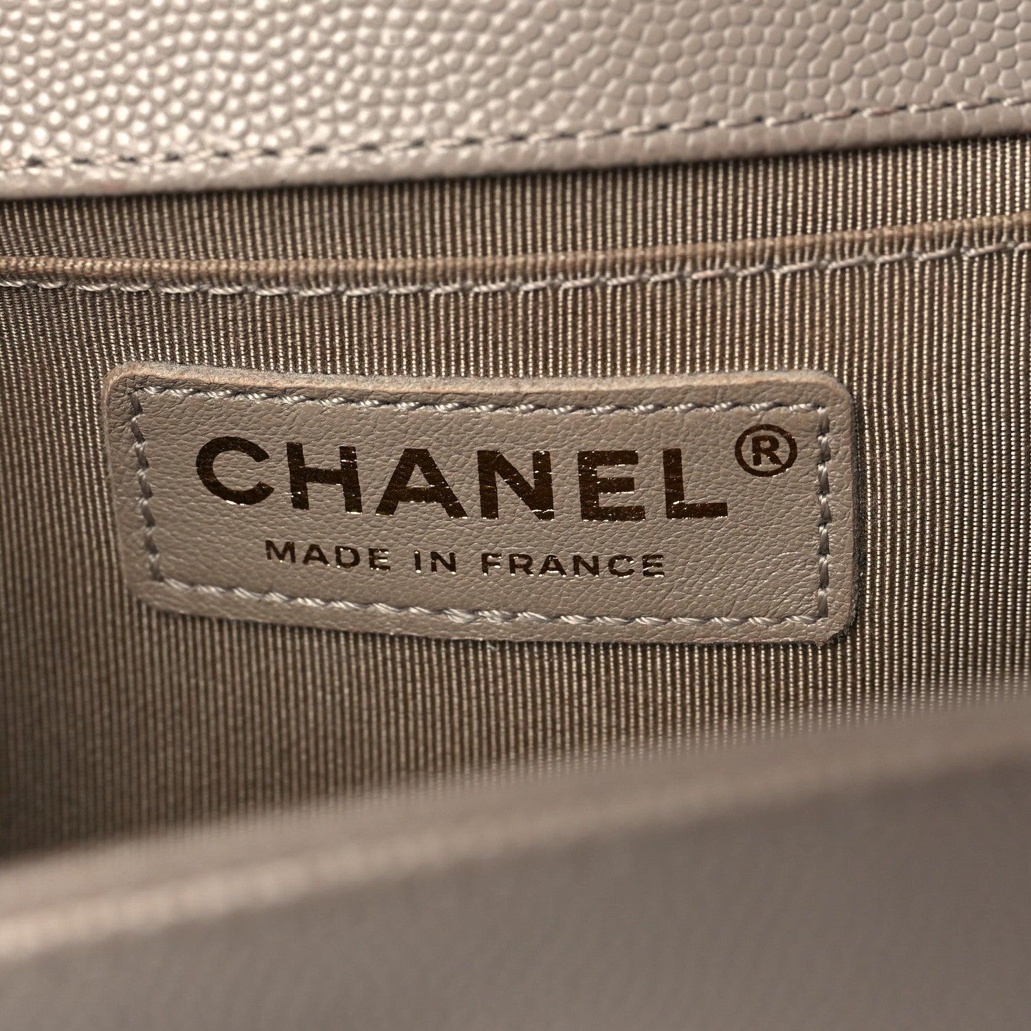 Chanel Caviar Quilted Medium Boy Flap Dark Beige 6 of 9