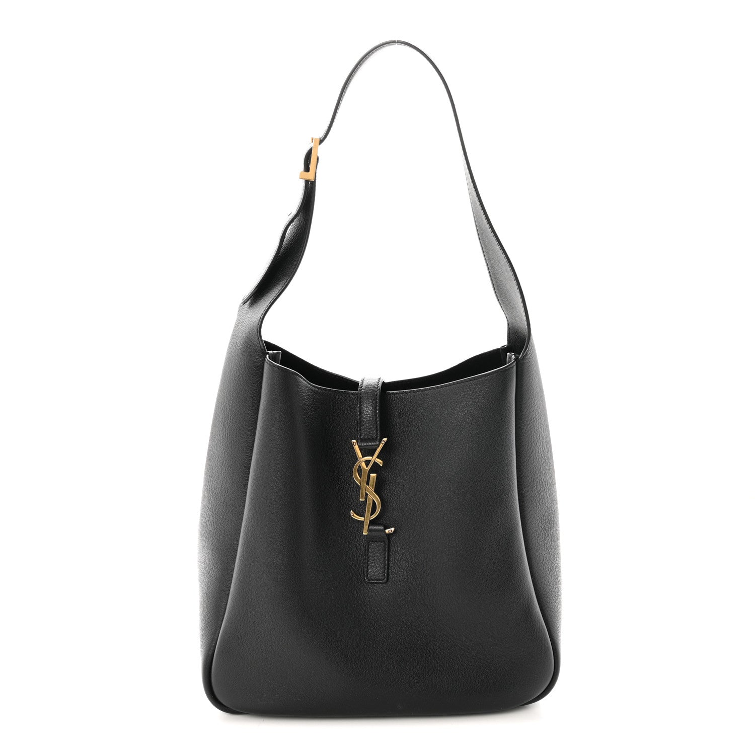 Saint Laurent Smooth Calfskin Small Le 5 A 7 Soft Hobo Black 1 of 9