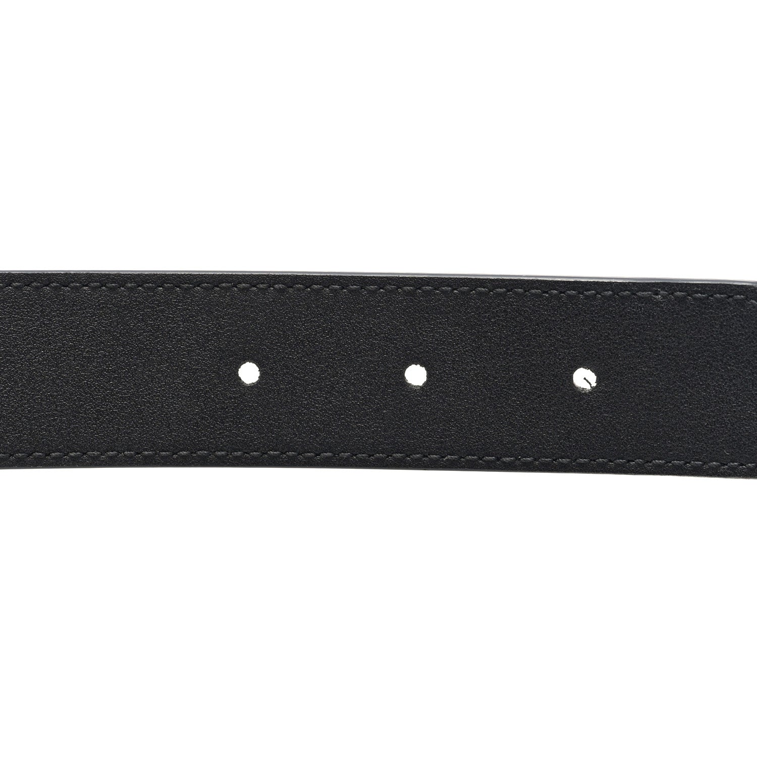 Gucci GG Supreme Monogram Matte Plutone Calfskin Double G 30mm Belt 85 34 Beige Ebony Black 4 of 4