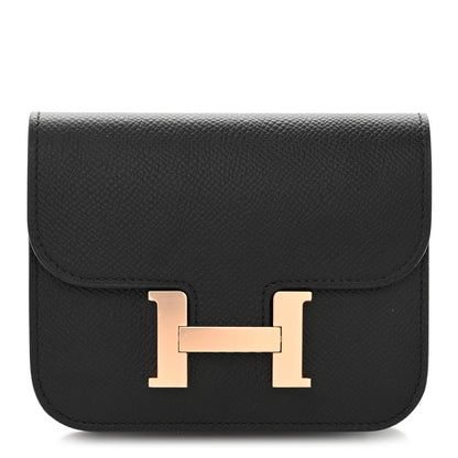 Hermes Epsom Constance Slim Wallet Black 3 of 9