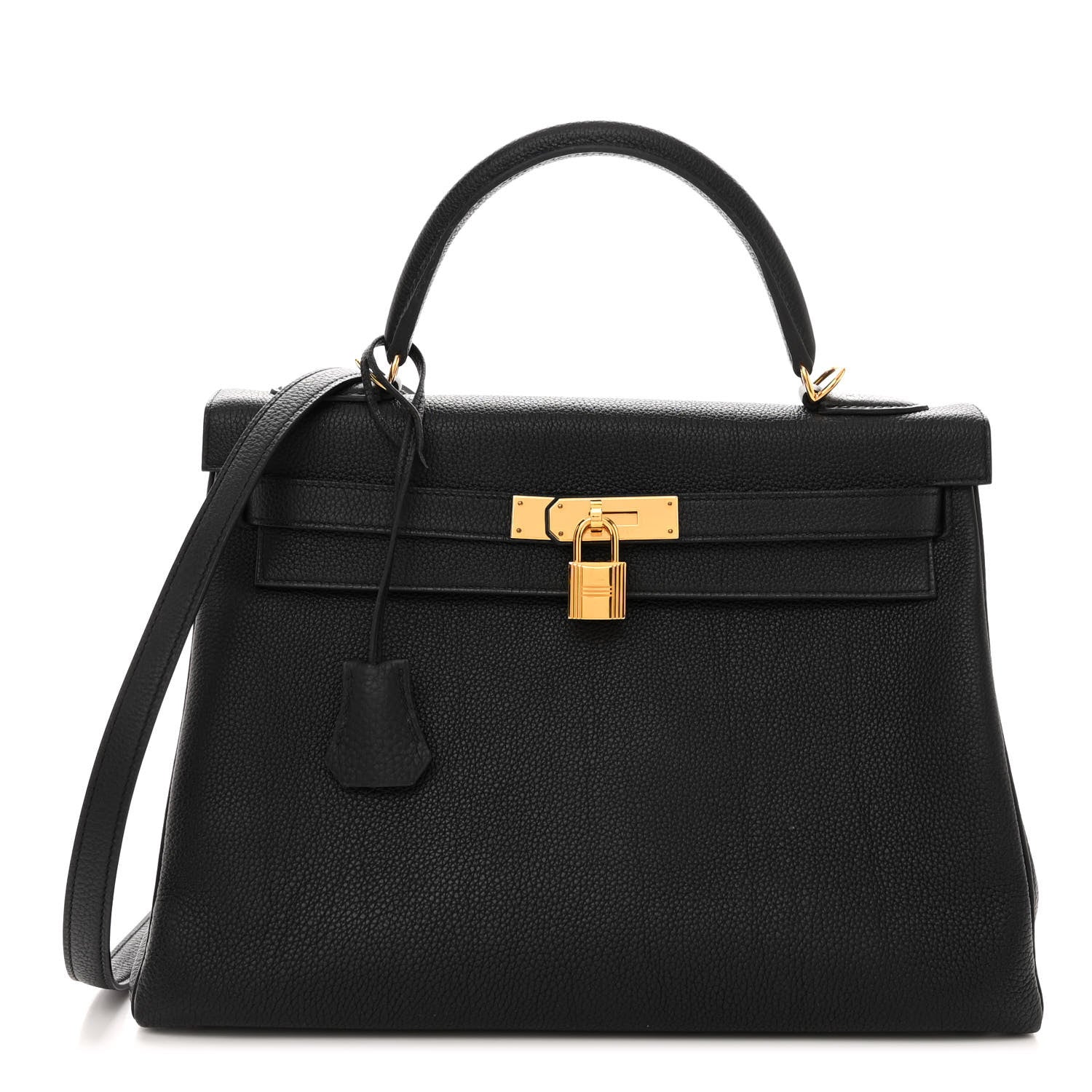 Hermes Togo Kelly Retourne 32 Black 1 of 10
