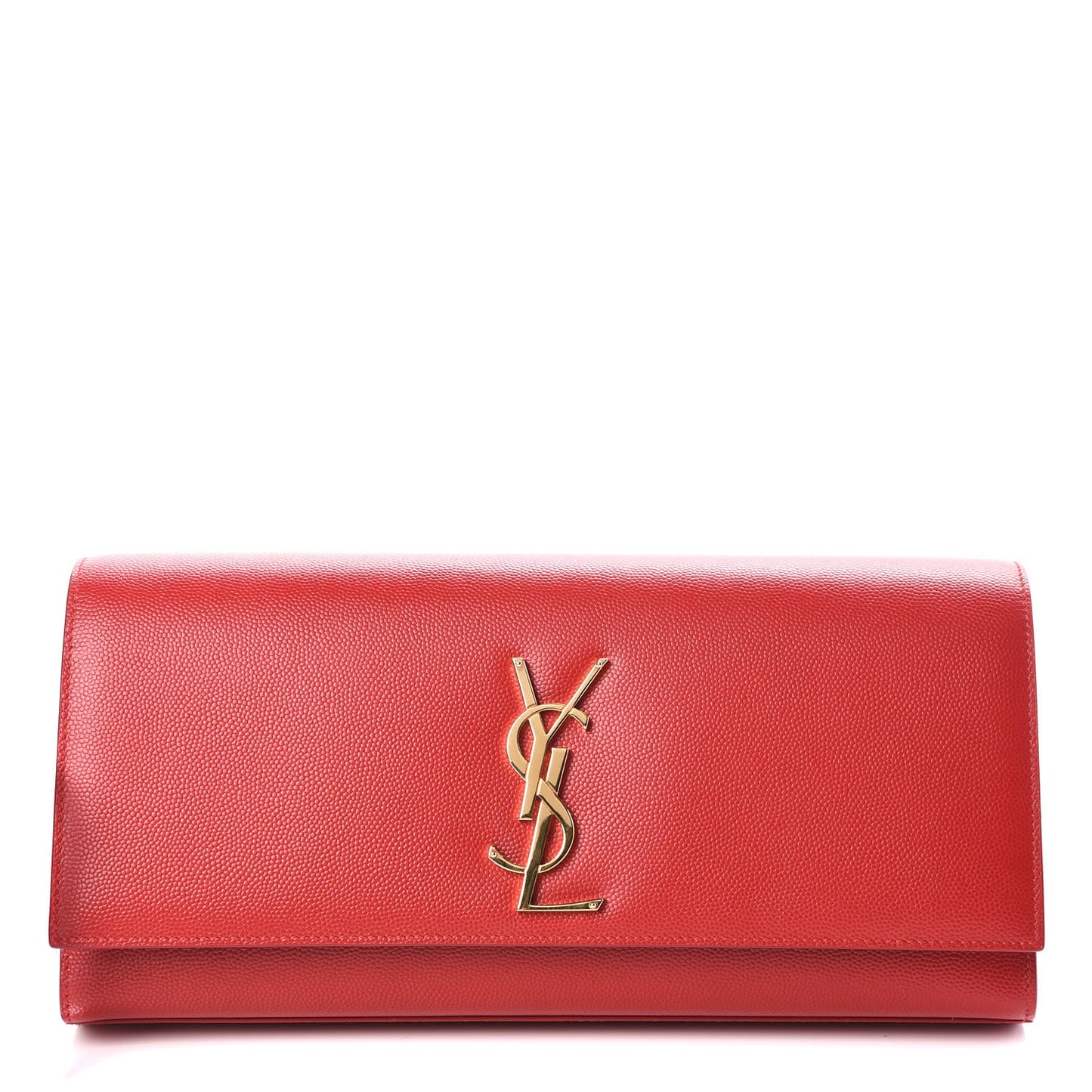 Grain De Poudre Classic Monogram Cassandre Clutch New Red
