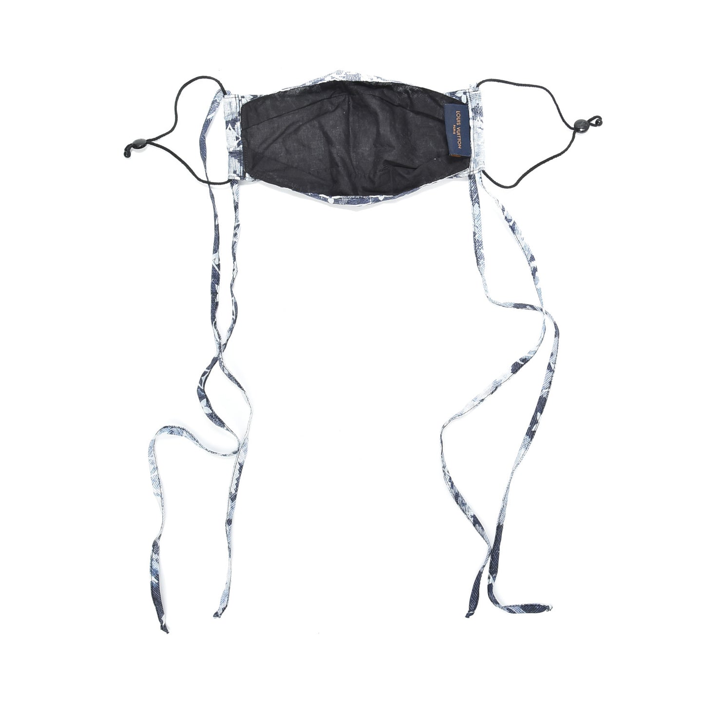 Monogram Tapestry Face Mask Blue