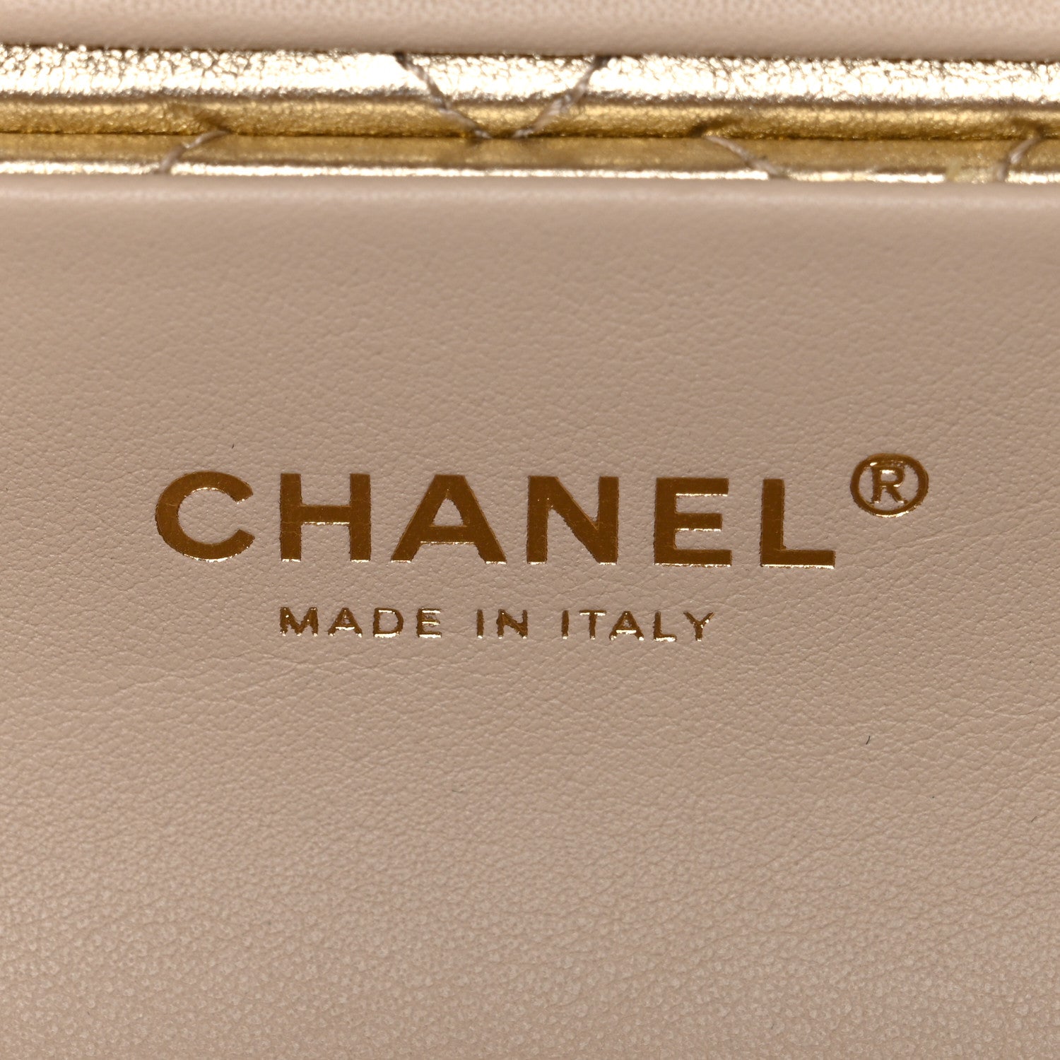 Chanel Metallic Lambskin Quilted Barrel Crossbody Bag Gold 6 of 11