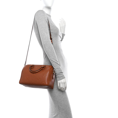 Louis Vuitton Empreinte Monogram Giant Speedy Bandouliere 25 Cognac 2 of 9