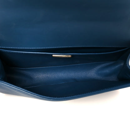 Chanel Snakeskin Medium Boy Flap Blue 5 of 10