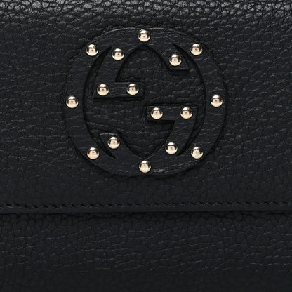 Gucci Calfskin Studded Soho Continental Wallet Black 10 of 10