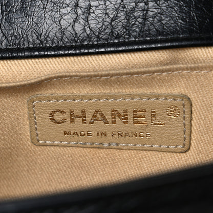 Chanel Aged Calfskin Quilted Medium Boy Flap Black 6 of 10